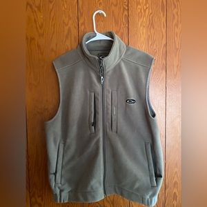 Drake waterfowl men’s zip up vest. Grey. Size medium